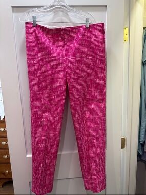 Sara Campbell Pink and White Printed Pants